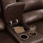 Ashley Alessandro Power Reclining Console Loveseat in Walnut, , large