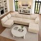 Noviland HOMLUX 6-Piece Mod Sectional with Chaise in Beige, , large