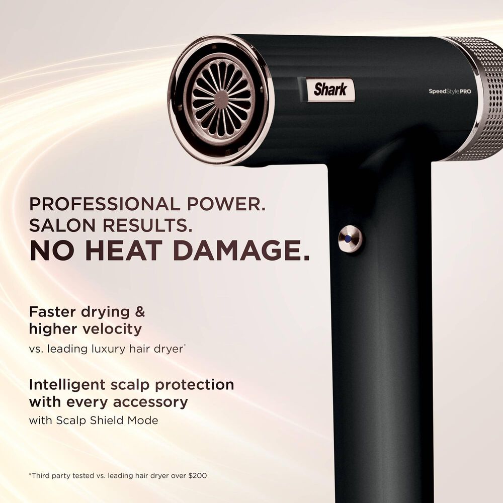 Shark SpeedStyle Pro Hair Dryer for Curly and Coily in Black, , large