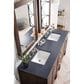 James Martin Vanities Addison 72" Double Bathroom Vanity in Mid Century Acacia with 3 cm Charcoal Soapstone Quartz Top and Rectangular Sinks, , large