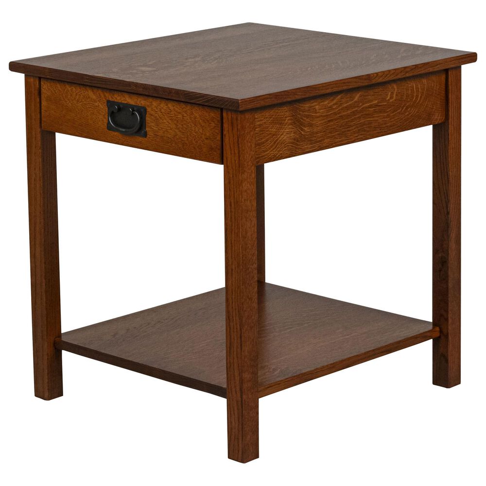Y & T Woodcraft Lodi Mission End Table in Michaels Cherry, , large