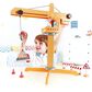 Hape Toys Playscapes Crane Lift Playset in Orange, , large