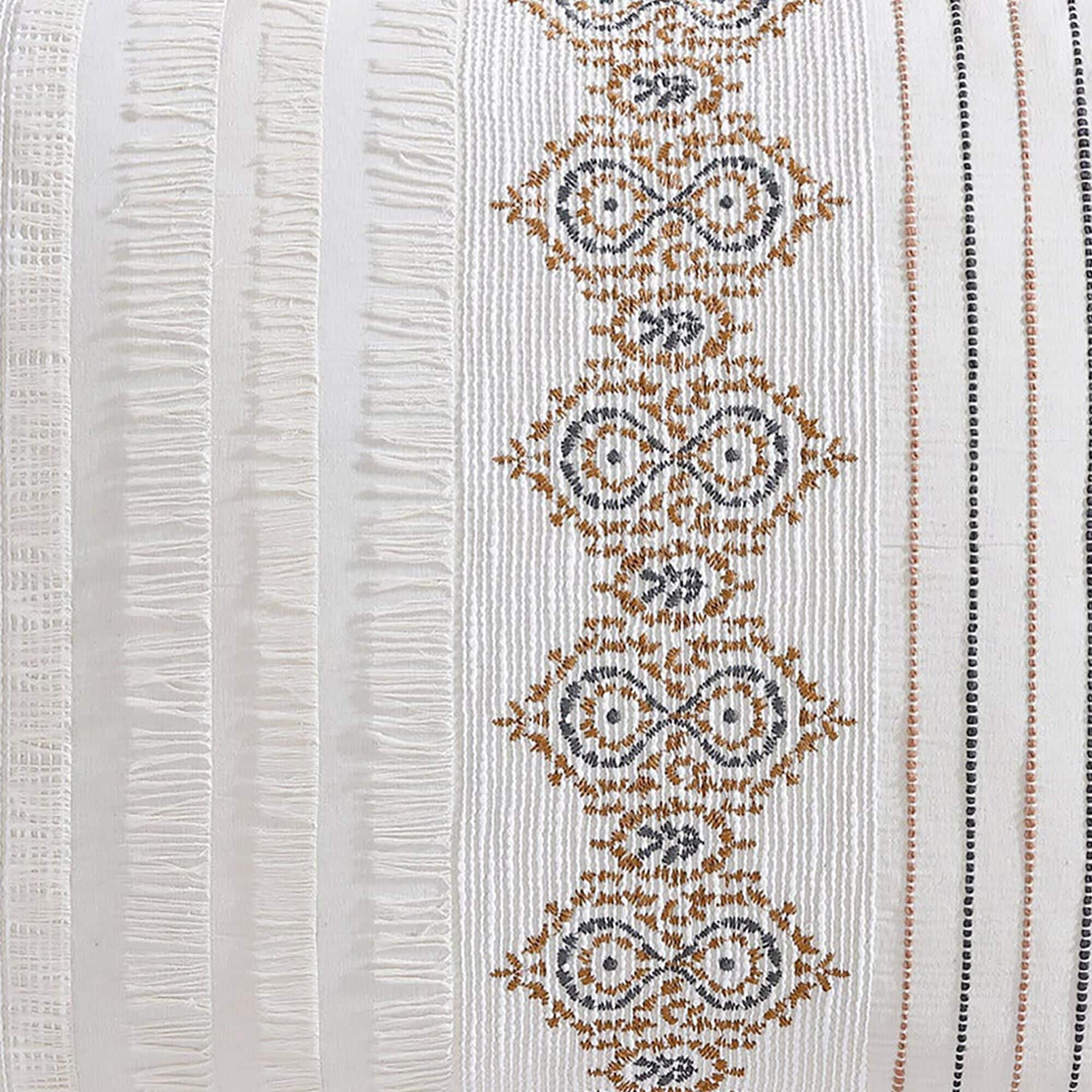 Hallmart Collectibles Arden 5-Piece Queen Comforter Set in Cream