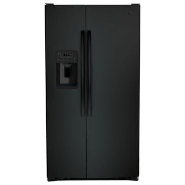 GE Appliances 25.3 Cu. Ft. Side by Side Refrigerator with Energy Star Certified in Black, , large
