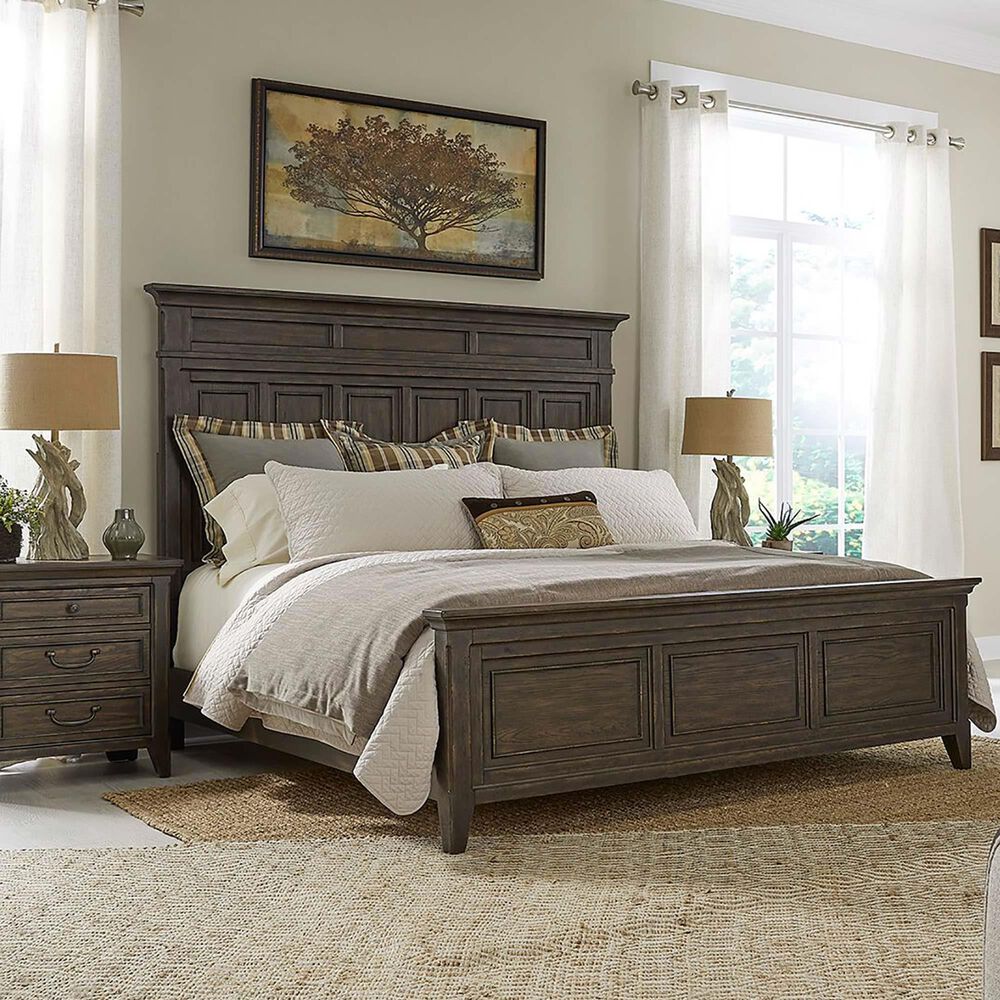 Belle Furnishings Paradise Valley Queen Bed and Two Nightstands in Saddle Brown, , large