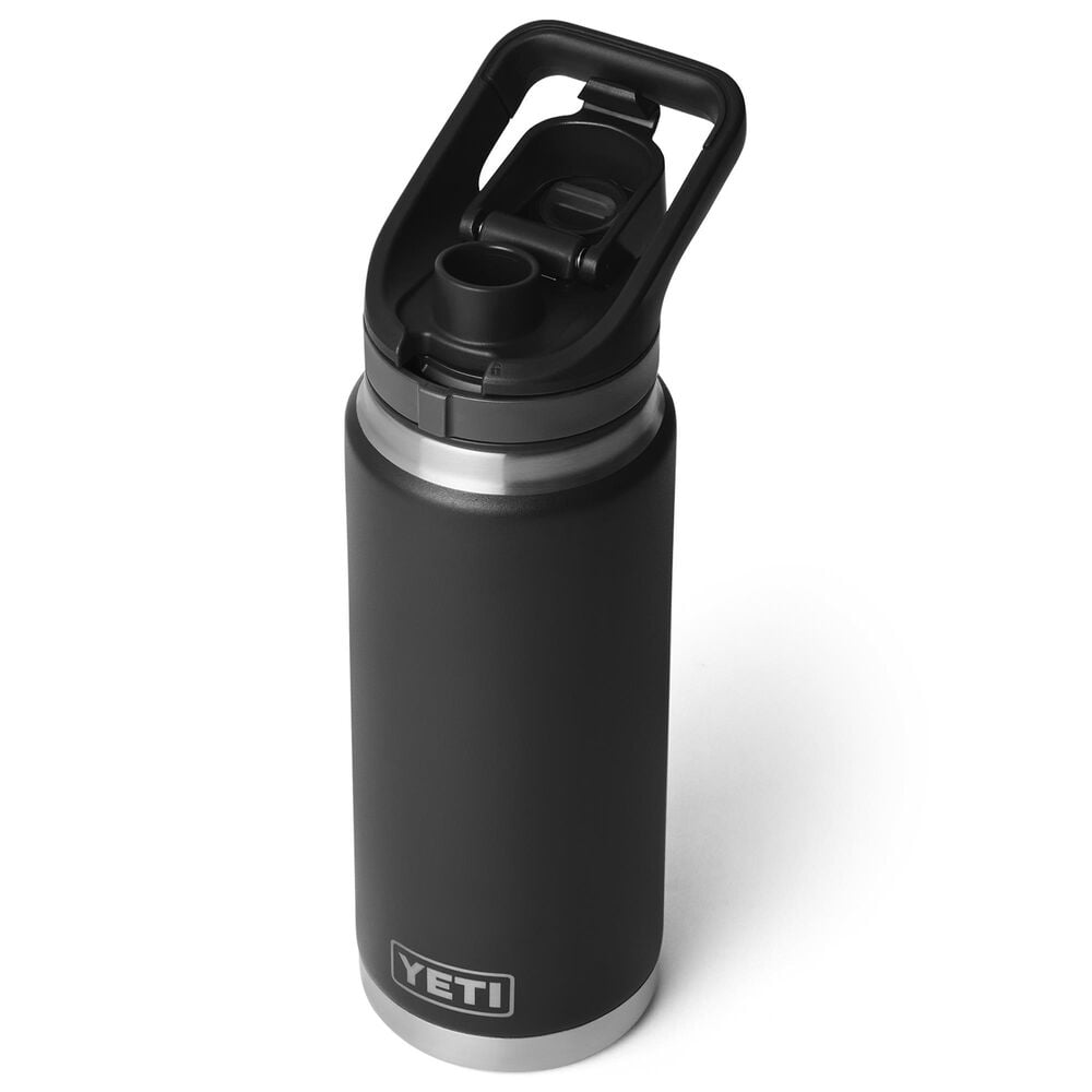 YETI Rambler 26 Oz Water Bottle with Flip Chug Cap in Black, , large