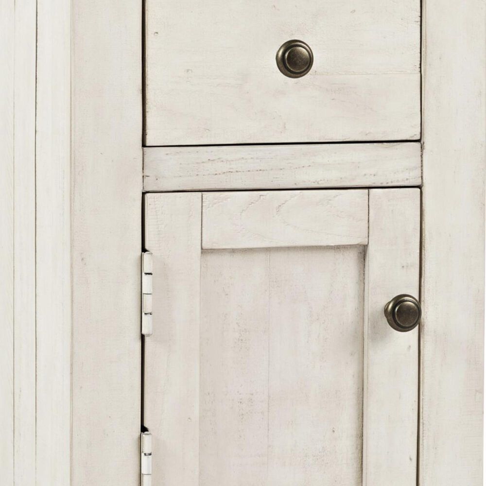 Waltham Madison County Chairside Table in Vintage White, , large