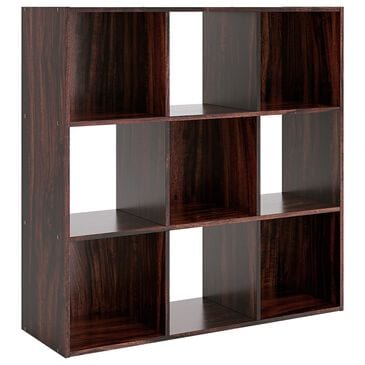 Ashley Glosmount 9-Cube Organizer in Cherry and Light Brown, , large