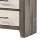 Crown Mark Rhett 3-Piece King Platform Bedroom Set with Two Nightstands in Gray and White, , large