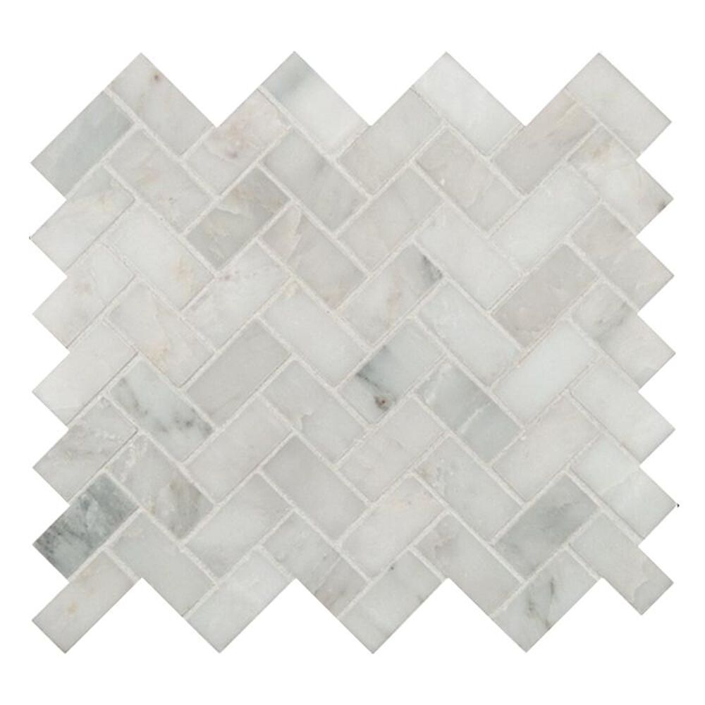 MS International Marble Arabescato Carrara 12" x 12" Honed Natural Stone Mosaic Sheet, , large