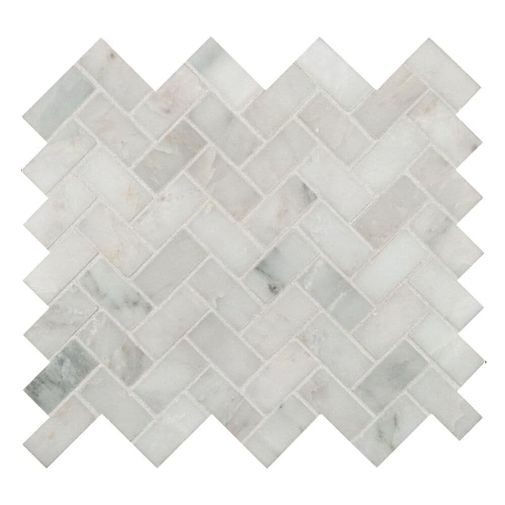 MS International Marble Arabescato Carrara 12" x 12" Honed Natural Stone Mosaic Sheet, , large