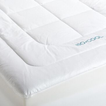 Isotonic Iso-Cool Memory Foam Full Mattress Topper with Outlast Cover, , large