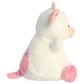 Aurora 13" Belle Strawberry Cow Stuffed Animal in Soft White and Vibrant Pink Strawberry, , large