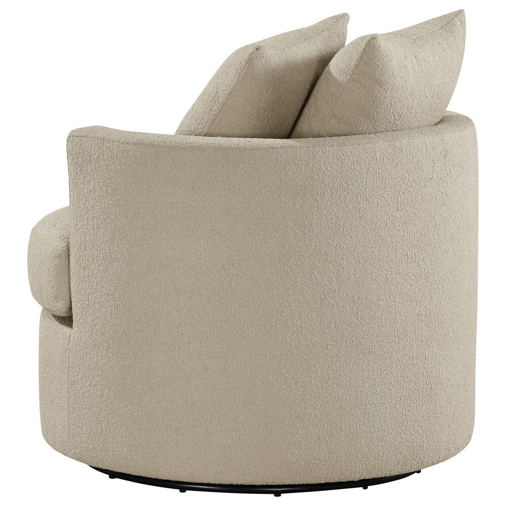 Coaster Debbie Swivel Accent Chair in Camel, , large
