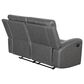 Steve Silver Gaston Manual Reclining Loveseat in Graphite Gray, , large