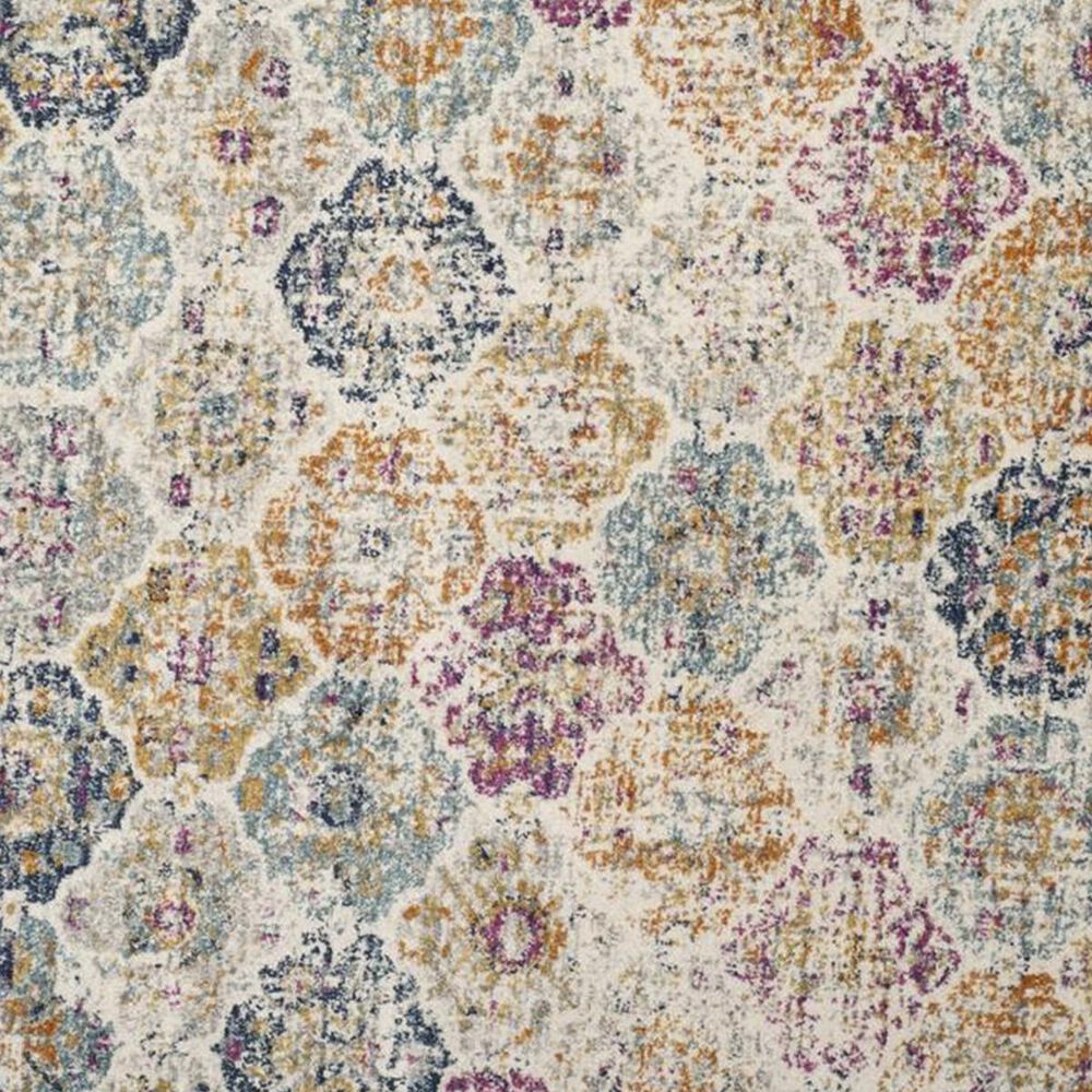 Safavieh Madison MAD611B-9R 9&#39; Round Cream and Multicolor Area Rug, , large