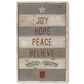 The Gerson Company Wood Holiday Reversible Wall Sign in Brown, , large