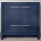 Lexora Home Lafarre 36" Single Bathroom Vanity in Navy Blue with 2 cm White Cultured Marble Top and Rectangular Sink, , large
