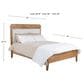 Archbold Furniture Warren Queen Platform Bed in Harvest, , large