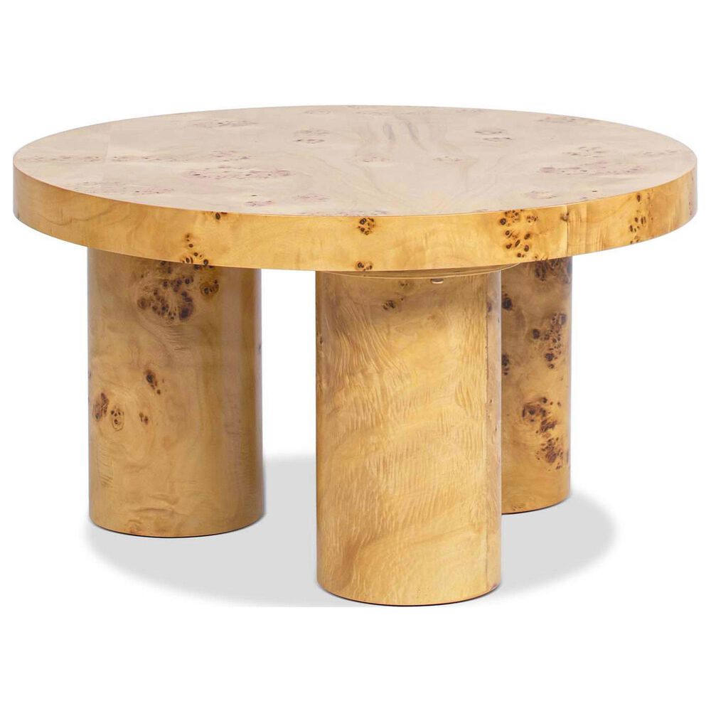 Jennifer Taylor Home Nebula 28" Coffee Table in Warm Natural Brown, , large