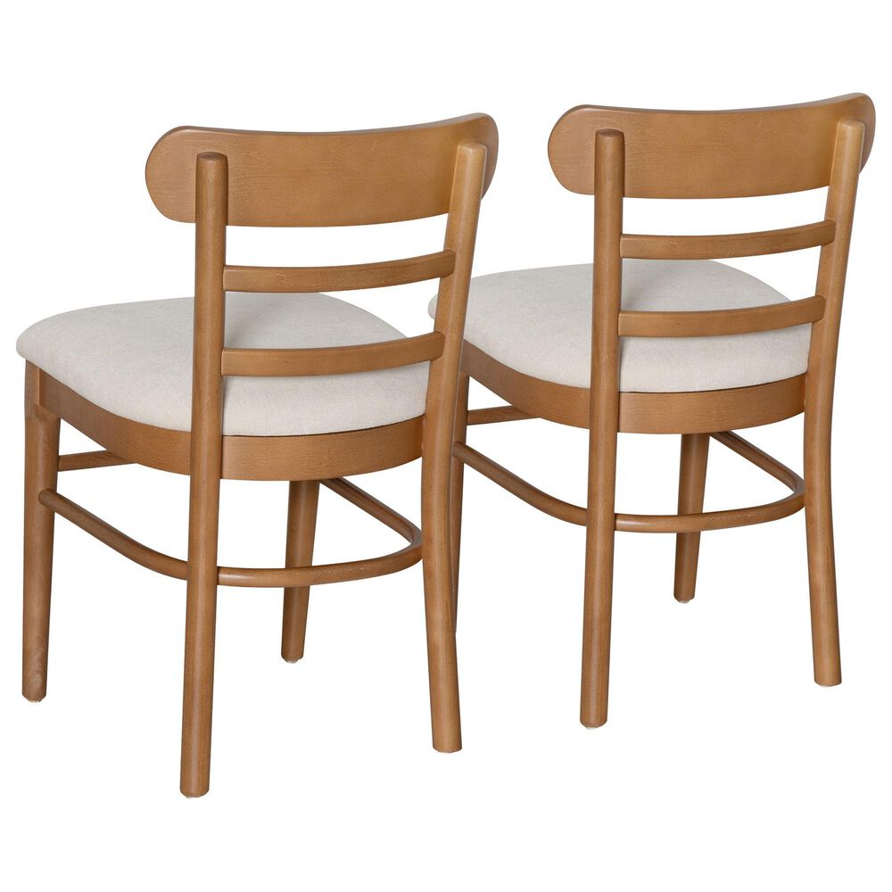 Linon Home Decor Tuttle Side Chair in Brown (Set of 2), , large