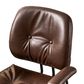 HOMLUX Executive Office Chair with PU Fabric Cushion in Dark Brown, , large