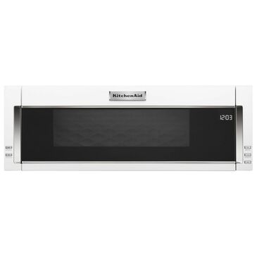 KitchenAid 1000-Watt Low Profile Microwave Hood Combination in White, , large