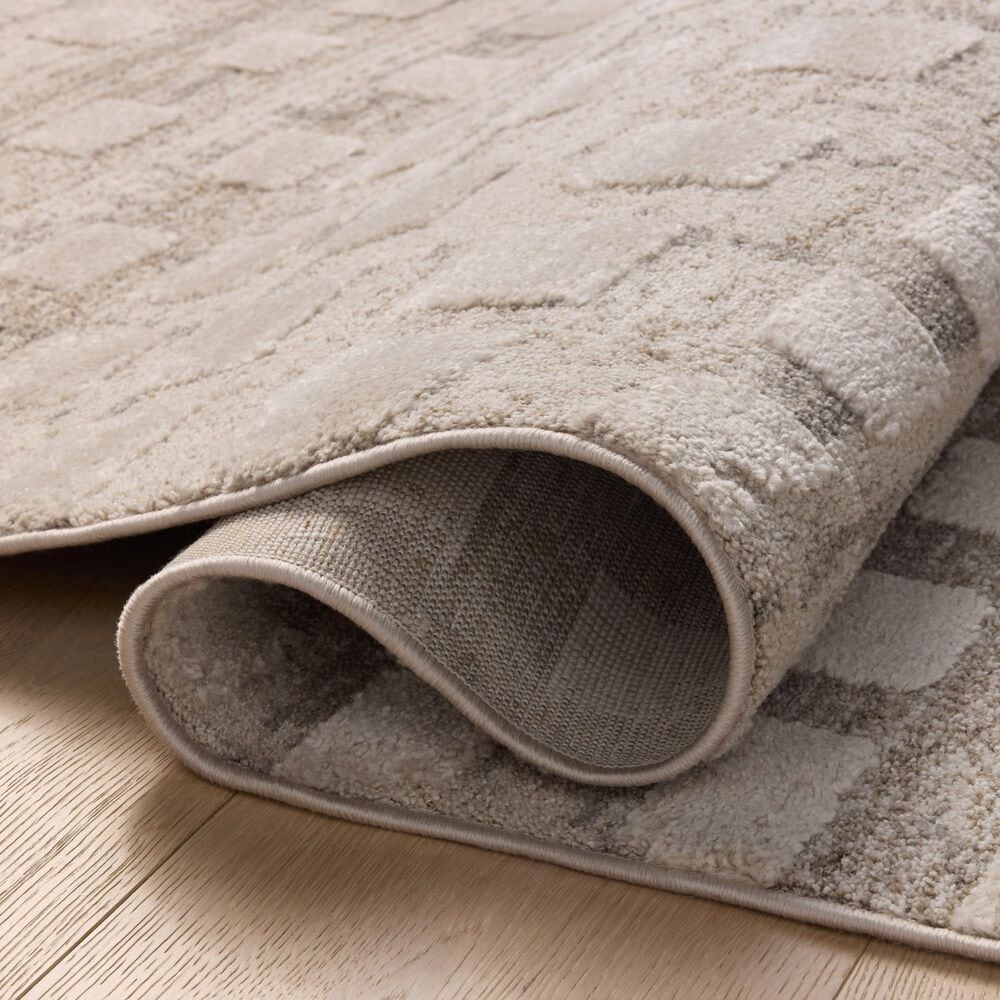 Amber Lewis x Loloi Monty 9&#39;2&quot; x 13&#39; Pebble and Beige Area Rug, , large