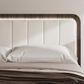 Ashley Kendanport King Platform Upholstered Bed in Brown and White, , large