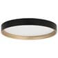 Vaxcel Darien 1-Light Flush Mount in Black and Gold, , large