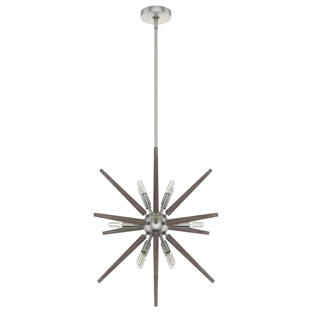 Hunter Jupiter Star 24" 12-Light Pendant in Brushed Nickel, , large