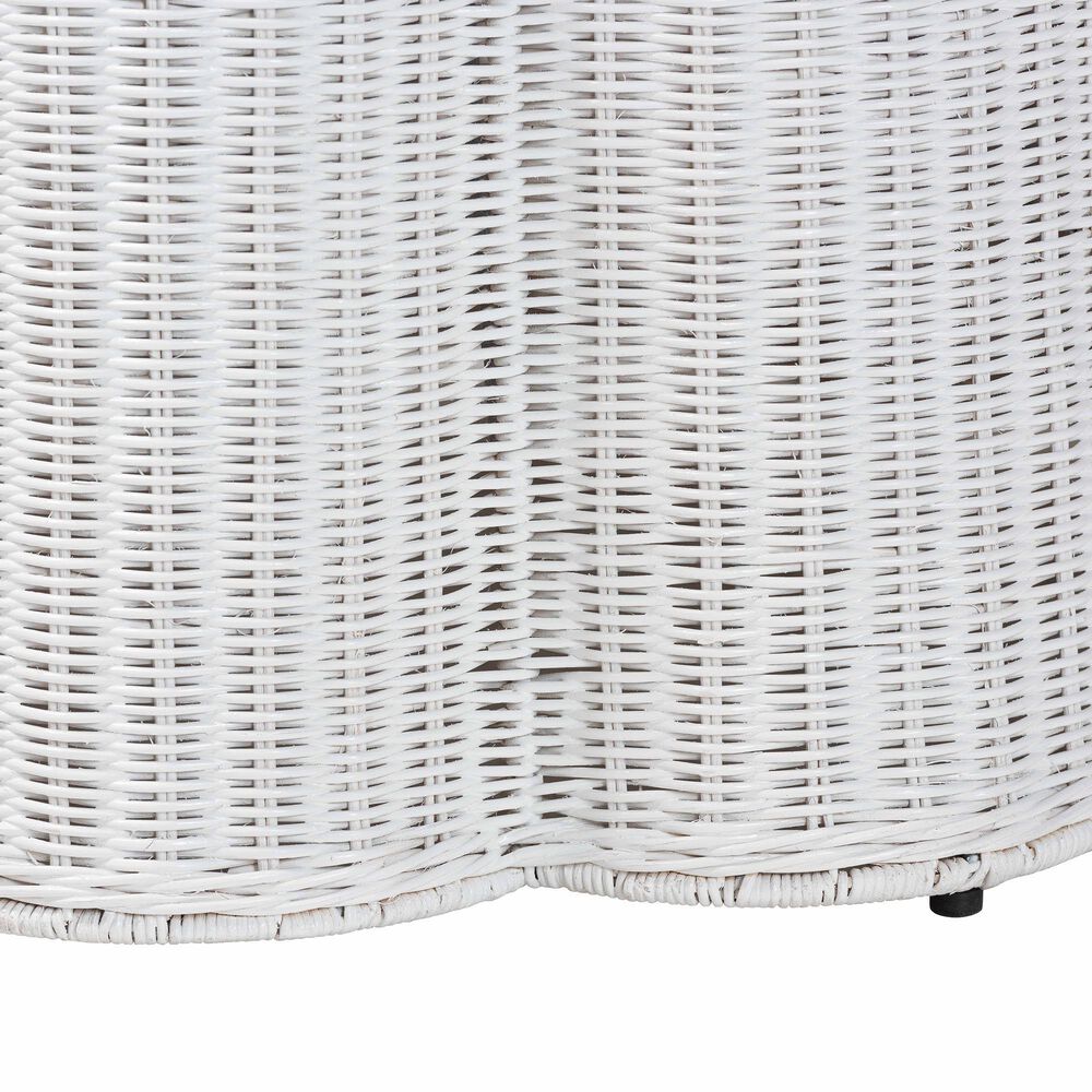 Baxton Studio Palm End Table in White, , large