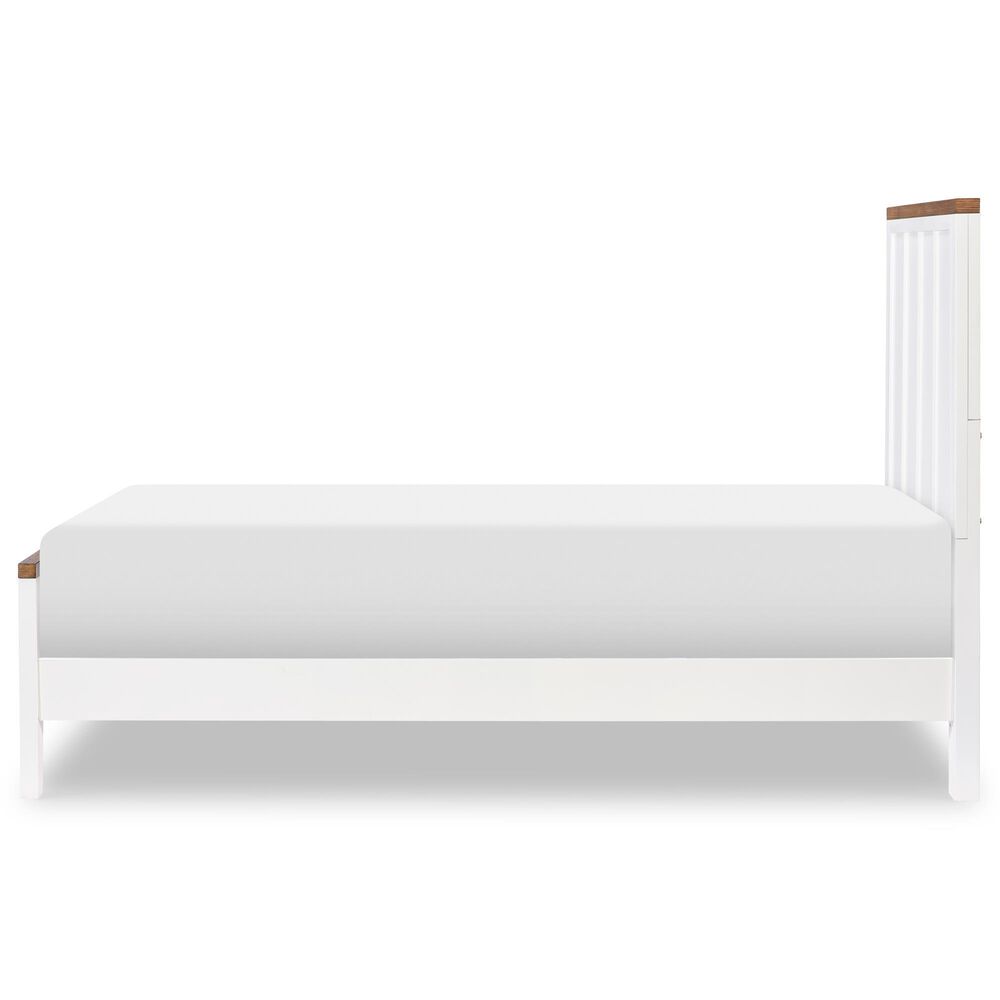 Legacy Classic Dutton Twin Platform Bed in Natural White and Toasted Coconut, , large