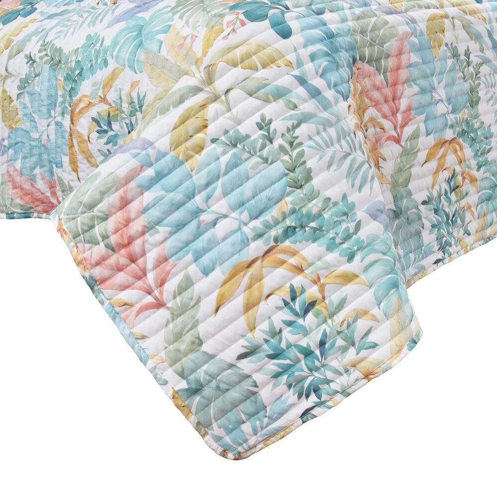 J. Queen Bold Bahama 2-Piece Twin/Twin XL Quilt Set in Aqua, , large