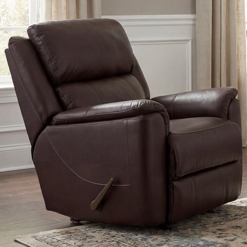 HomeStretch Homerun Manual Rocker Recliner in Espresso, , large