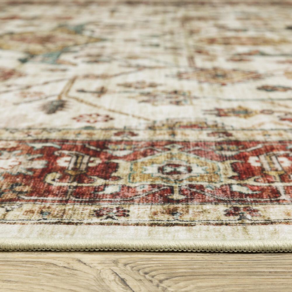 Oriental Weavers Sumter 2&#39; x 3&#39; Ivory and Red Area Rug, , large