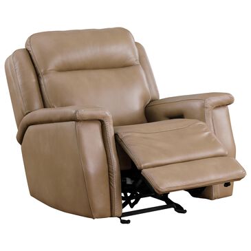 Italiano Furniture Cambria Power Glider Recliner with Power Headrest in Saddle, , large