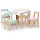 Delta Children GapKids 5-Piece Table and Chair Set with Paper Roll Holder in Pastel, , large
