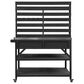 HOMLUX 65" Outdoor Potting Bench Table in Black, , large