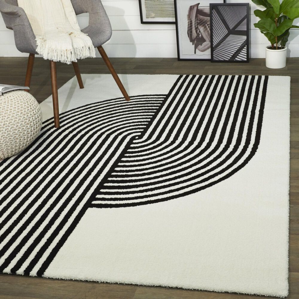 Balta Rugs Anscombe 5&#39;3&quot; x 7&#39; White Area Rug, , large