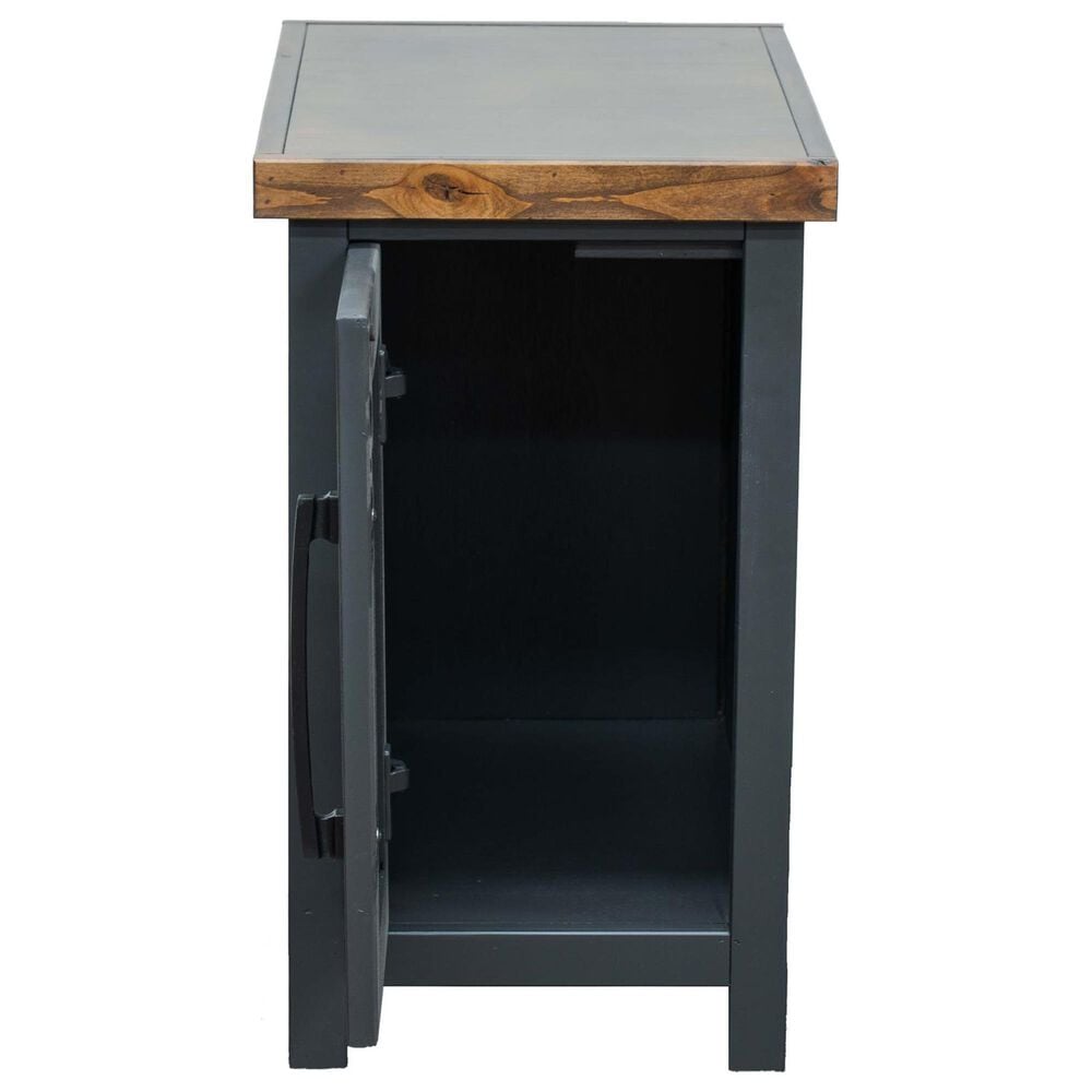 Legends Home Essex Chairside Table in Seal Skin and Whiskey, , large