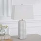 Uttermost Table Lamp in Gloss White, , large