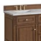 James Martin Vanities Lorelai 60" Double Bathroom Vanity in Mid-Century Walnut with 3 cm Eternal Jasmine Pearl Silestone Top, Rectangular Sinks and FreePower Wireless Charger, , large