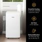 Whirlpool 12000 BTU Portable Air Conditioner with Dehumidifier in White, , large