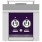 Hestan 12" Built-In Natural Gas Double Side Burner for Cart in Lush, , large