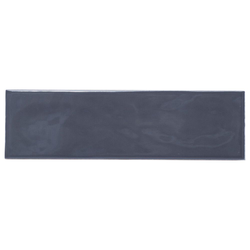 Herregan Brooklyn Graphite 3" x 10" Ceramic Wall Tile, , large