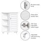 RiverRidge Home Brookfield 1-Door Floor Cabinet with Side Shelves in White, , large