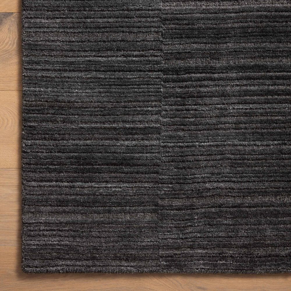 Amber Lewis x Loloi Lou 5&#39;6&quot; x 8&#39;6&quot; Charcoal Area Rug, , large