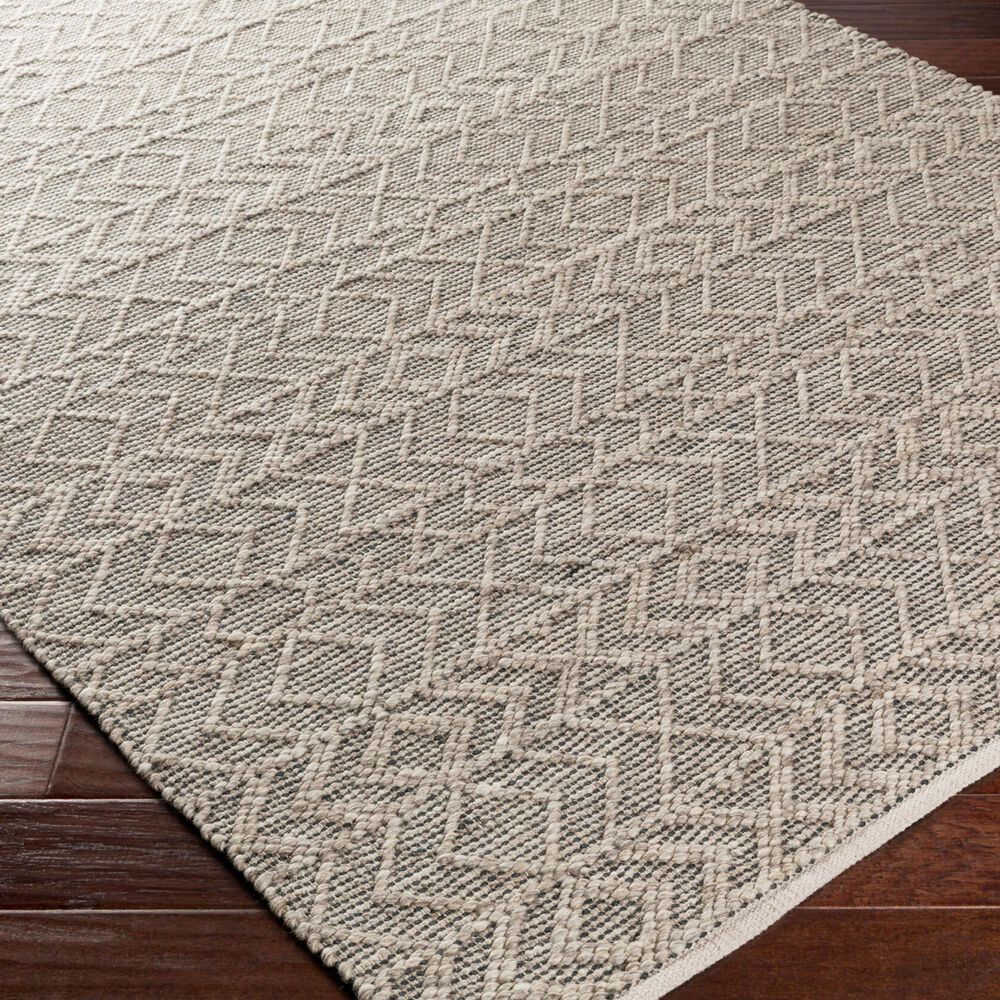 Surya Ingrid Black, Light Gray and Gray 4&#39; x 6&#39; Area Rug, , large