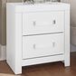 Ashley Maeling 2 Drawer Nightstand in White, , large